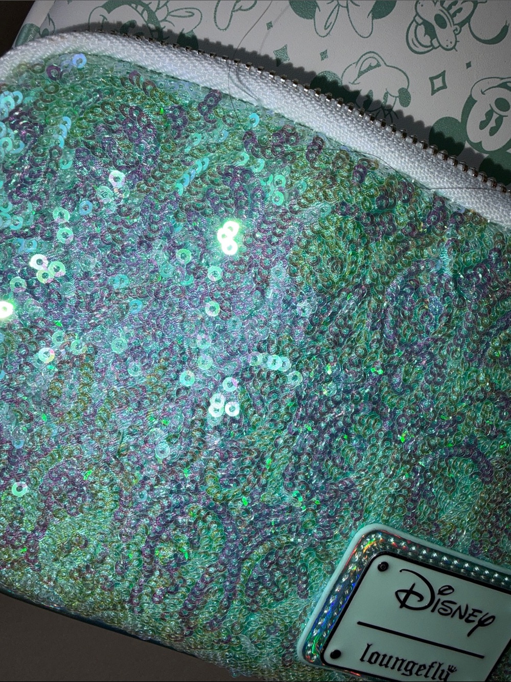 Disney 100 Loungefly Sequin Backpack NWT - Picture 11 of 12